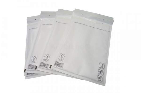 Weiße Gr.10/K 350x470mm Luftpolstertaschen Arobiene® Economy