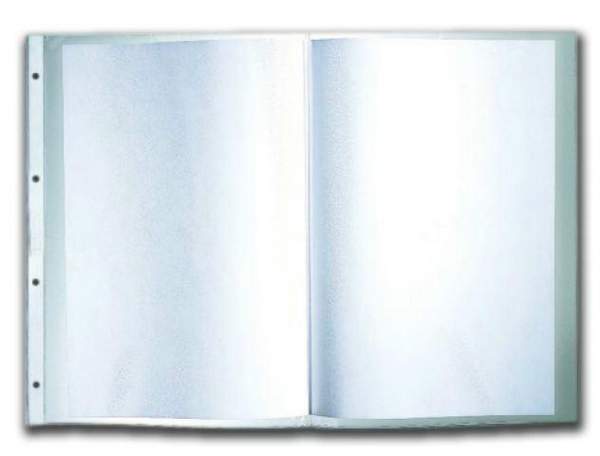 Prospekthüllen A3 quer 0,6 mm oben offen Universallochung (50 Stück)