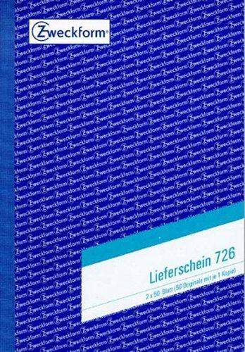 Lieferscheinbuch Zweckform 726 A5 2 x 50 Blatt 2-fach bedruckt