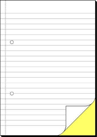 Durchschreibebuch liniert A5 hoch 2fach sd weiß 2x40Blatt Sigel SD005