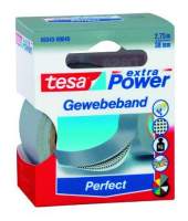Gewebeband Tesa "Extra Power" 2,75m x 38mm grau Gewebeband Tesa "Extra Power" 2,75m x 38mm grau