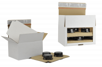 Karton Inlay für Flaschen, Tiegel, Gläser und weitere zerbrechliche Waren Karton Inlay für Flaschen, Tiegel, Gläser und weitere zerbrechliche Waren