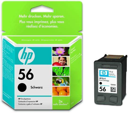 Tintenpatrone original HP56 schwarz C6656A 19ml 450 Seiten 1St.