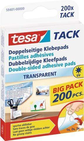  Doppelseitige Klebepads Tesa 59401 TACK 200 Stück je Packung