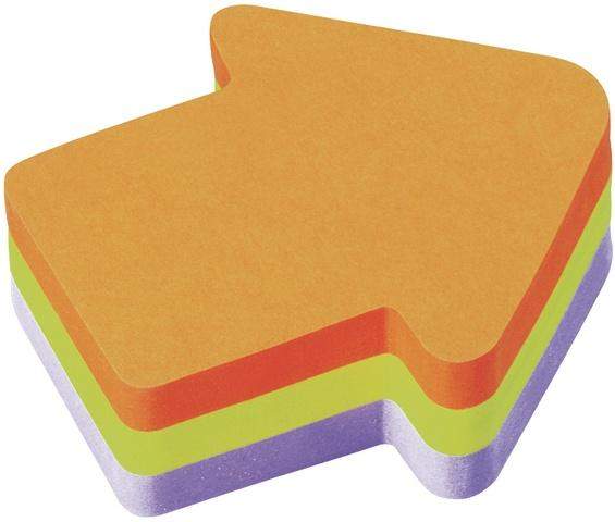 Haftnotiz Block Scotch 70x70mm Pfeil 225 Blatt Würfel neonfarben (1 Stück)