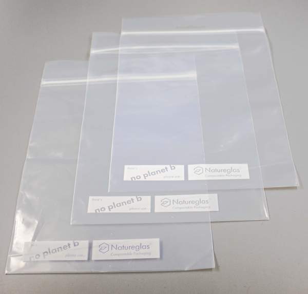 Druckverschlussbeutel | 160x250mm 40µ | Euroloch | Heimkompostierbar | 100 Stück