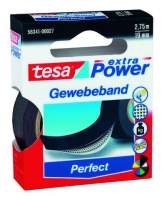 Gewebeband Tesa "Extra Power" 2,75m x 19mm schwarz Gewebeband Tesa "Extra Power" 2,75m x 19mm schwarz