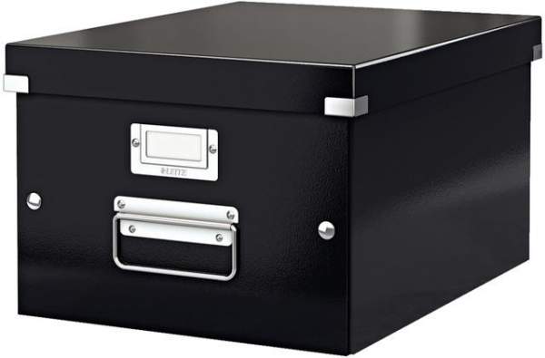 Archivbox A4 Click & Store Leitz mit Deckel 26,5x33,5x18,8cm Innenmaß schwarz