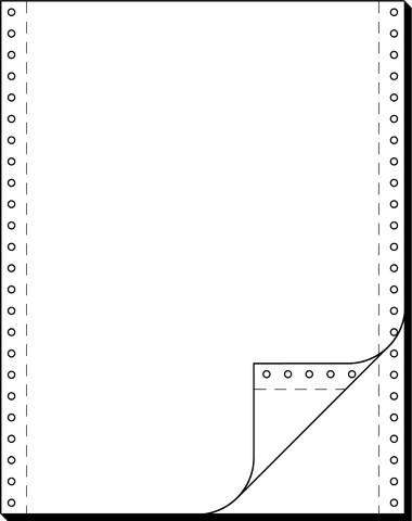 EDV-Papier 12&quot;x240mm 2-fach blanko LP SD Sigel 32242 (1000 BLATT)