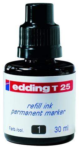 Nachfülltusche Edding T25 30 ml f. Permanentmarker schwarz 1Fl.