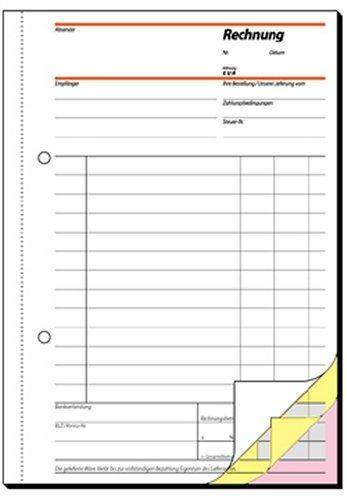 Rechnungsbuch Sigel A5 3x40 Blatt selbstdurchschreibend / 1 St.