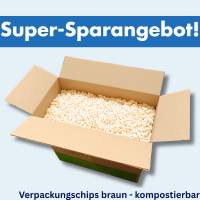 Kompostierbare-Verpackungschips-aus-Pflanzenstärke-in-braun