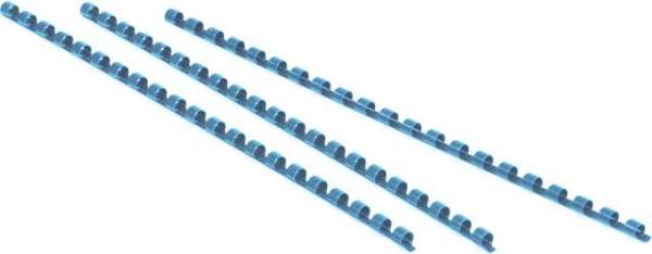 Binderücken Kunststoff 21 Ringe A4 Ø12mm blau VE=100St
