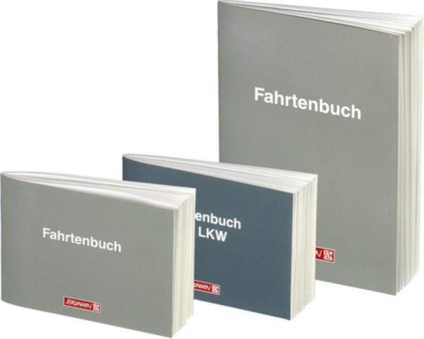 Fahrtenbuch BRUNNEN DIN A6 quer für PKW 40 Blatt Kartoneinband