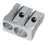 Anspitzer Bleistiftspitzer doppelt Metall für Ø 8mm bis 11mm Doppelspitzer Anspitzer Bleistiftspitzer doppelt Metall für Ø 8mm bis 11mm Doppelspitzer