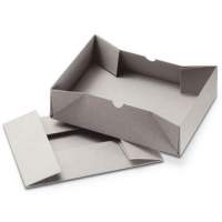 305x215x100mm Aufrichteschachtel Graupappe 2-teilig für DIN A4 305x215x100mm Aufrichteschachtel Graupappe 2-teilig für DIN A4