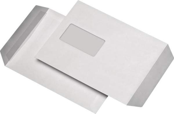Briefumschläge C5 mit Fenster 90g/m² weiß sk / 50 Stück