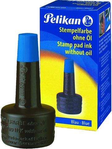 Stempelfarbe ohne Öl 28ml Pelikan 351213 Verstreicherflasche Blau
