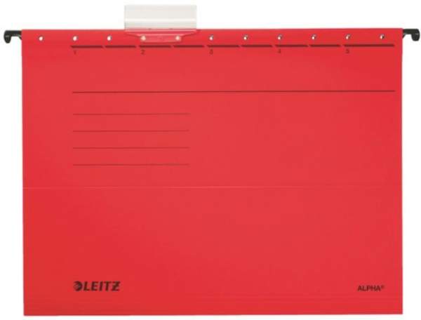 Hängemappe Leitz 1985 Alpha DIN A4 seitlich offen rot