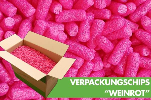 Plastikfreie-Verpackungschips-Biobiene-FSP-aus-Pflanzenstärke-Weinrot