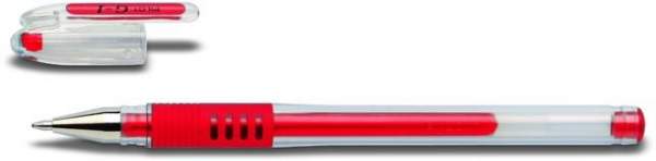 Gelschreiber Pilot G1 Grip Klassik 0,6mm tr Schreibf.: rot