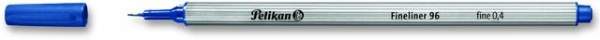 Fineliner Pelikan 96 EF 0,4mm Schaft silber Schreibf. blau 10St.