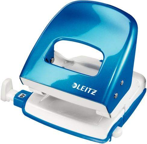 Locher Leitz 5008 WOW mechanisch 30 Blatt 3mm blau metallic