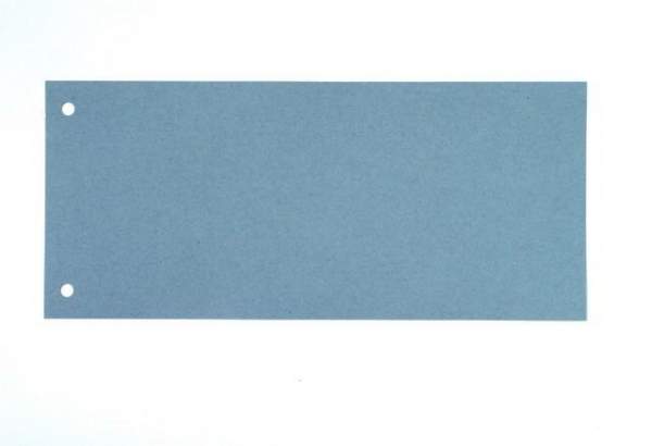 Trennstreifen Trennlaschen 10,5x24cm 180g gelocht blau 100 Stück