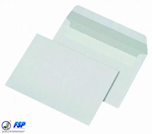 Weißer Din C6 114x162mm Briefumschlag ohne Fenster hk (1000 Stück)