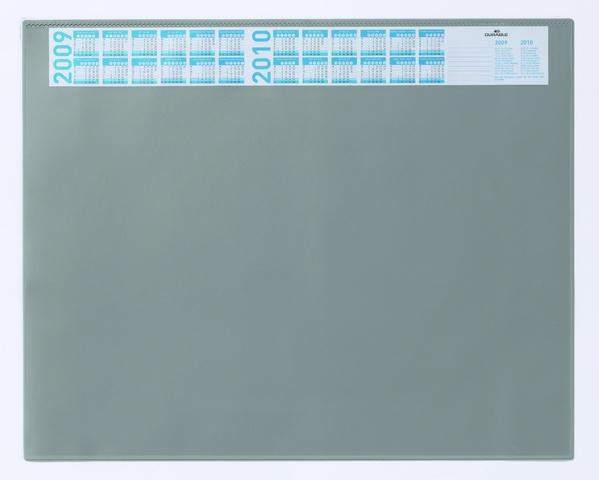 Schreibunterlage 52x65cm grau mit Vollsichtplatte DURABLE