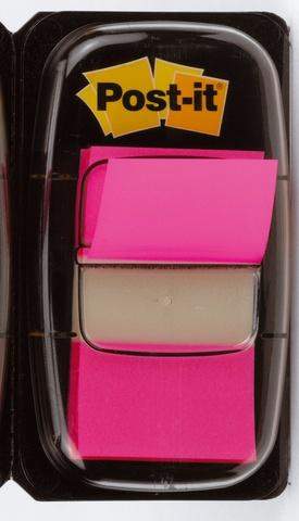 Post-It "Tape-Flags" 25,4x43,2mm neon pink VE=50Streifen