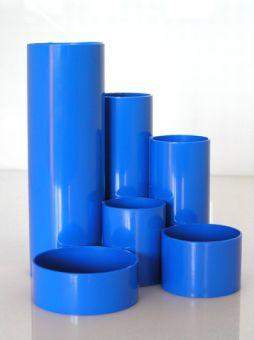 Multiköcher Stiftköcher Schreibtisch-Boy Kunststoff rund 6 Fächer blau