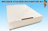 Stülpdeckelkarton aus Wellpappe 312x210x47mm weiß Stülpdeckelkarton aus Wellpappe 312x210x47mm weiß