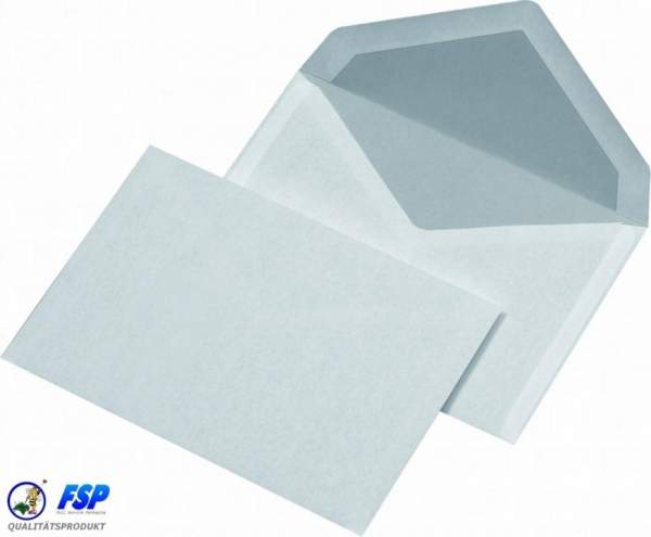 Weißer DIN C6 114x162mm Briefumschlag ohne Fenster nk (1000 Stk.)