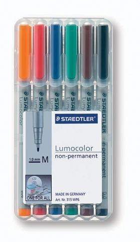 OHP-Stift Projektionsschreiber Lumocolor 315 wasserlöslich 6er Set