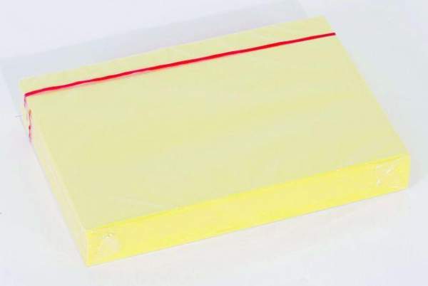 Karteikarten blanko DIN A5 190 g/m² gelb (Pckg. á 100 Stück)