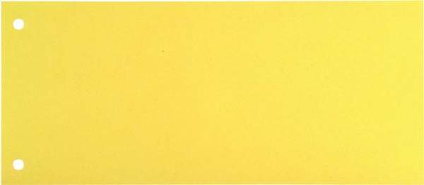 Trennstreifen Trennlaschen 10,5x24cm 170g gelocht gelb 100 Stück