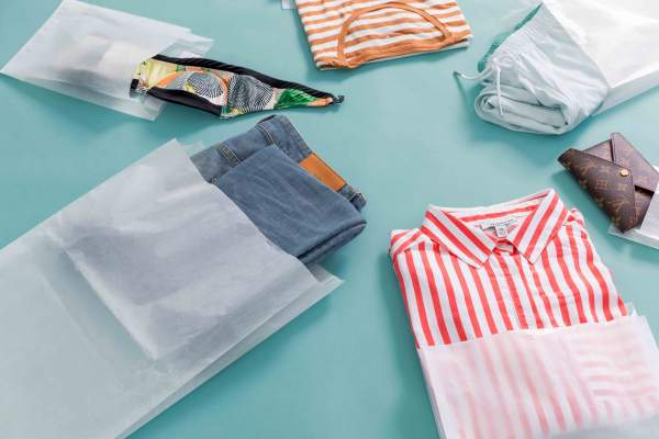 Textilien Umverpackung - aber nachhaltig ohne Plastik