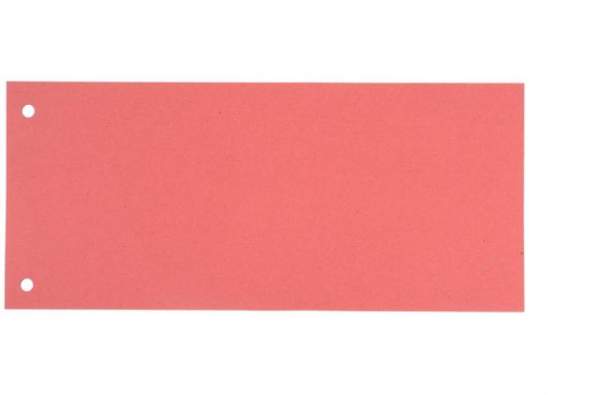 Trennstreifen Trennlaschen 10,5x24cm 170g gelocht rosa / rot 100 Stück