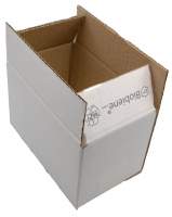 200x120x120mm Einwellige Kartons KXS weiß 200x120x120mm Einwellige Kartons KXS weiß