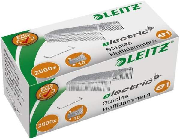 Heftklammern Leitz e1 für elektrische Heftgeräte Schachtel á 2500 Stück
