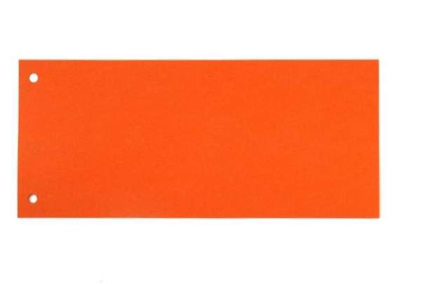 Trennstreifen Trennlaschen 10,5x24cm 180g gelocht orange 100 Stück