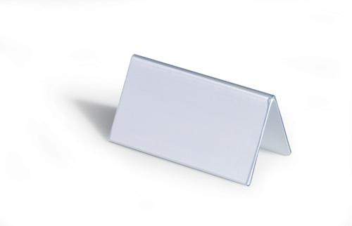 Tischnamensschild Dachform Hartfolie 100x52/104mm 25er Pack