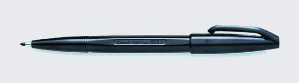 Fineliner Faserschreiber Pentel Sign Pen mit Kappe 0,4mm schwarz
