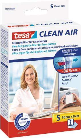 Feinstaubfilter CLEAN AIR TESA Größe S 10 x 8 cm für Drucker