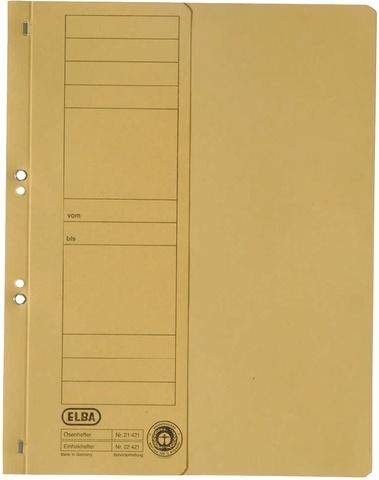 Ösenhefter Elba 21421 halber Deckel 1/2 Amtsheftung gelb 50St.
