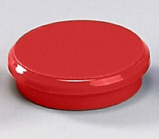 Magnete rund Ø 24mm Haftkraft 300g rot (10 Stück)