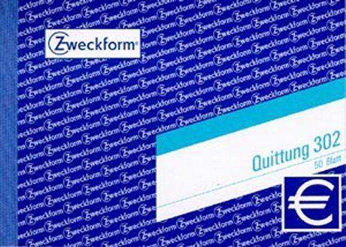 Quittungsblock Zweckform 302 A6 quer 50 Blatt MwSt.-Nachweis