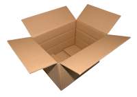 Faltkartonage braun 300x220x190mm einwellig Bereit zum Befüllen Faltkartonage braun 300x220x190mm einwellig Bereit zum Befüllen