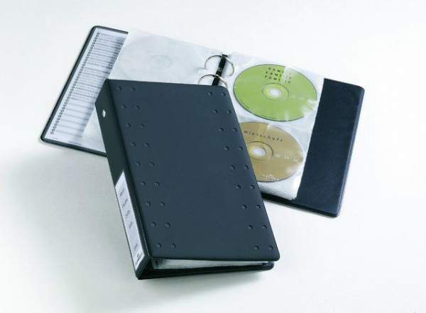 CD-Ringbuch DURABLE CD/DVD INDEX 20 A5 für 20 CDs anthrazit